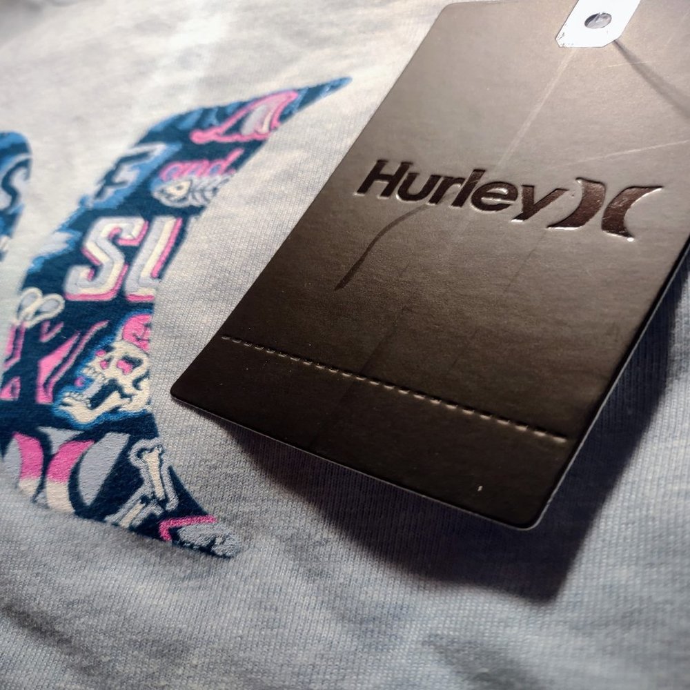 HURLEY Icon Fill Logo Boys Tee T-Shirt NWT